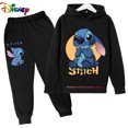 thumbnail image 3 of Conjunto de sudaderas con capucha y pantalones de punto para niños y niñas, sudaderas con capucha y punto para niños y niñas, ropa de moda para niños, 3 of 5
