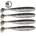 thumbnail image 2 of 20PCS Soft Plastic Fishing Lures T Tail Baits, Reflective Sequins with Attractive Motion for Fish Tackle, 2 of 7