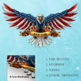 thumbnail image 4 of Personalized Eagle Metal Sign Custom Family Name United States Armed Forces 4th July Wall Decor For Men Gift For Soldiers On Veterans Day Metal Wall Art Outdoor Metal Sign 20''30''40'' (30''), 4 of 9