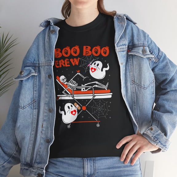 Boo Boo Crew Halloween Nurse T - Shirt Halloween Gift