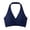 Navy, variant on Sports Bra Women's Halter Twist Front Wireless Breathable Stretch Support Bra for Yoga Fitness Beach Daily Casual Layering