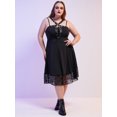 thumbnail image 2 of Rosegal Women's Lace Up Skulls Harness Plus Size Gothic Dress, 2 of 5