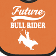 thumbnail image 4 of Inktastic Future Bull Rider Rodeo Riding Boys Baby Bib, 4 of 4