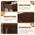 thumbnail image 3 of COMASACH Wooden Nightstand, Modern Bedside Table with Drawer and Open Storage, 3 of 7