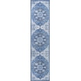 thumbnail image 3 of JONATHAN Y WASHABLE 2 x 10 Runner Rug, Maris Ornate Medallion - Blue/Navy, WSH109B-210, 3 of 5