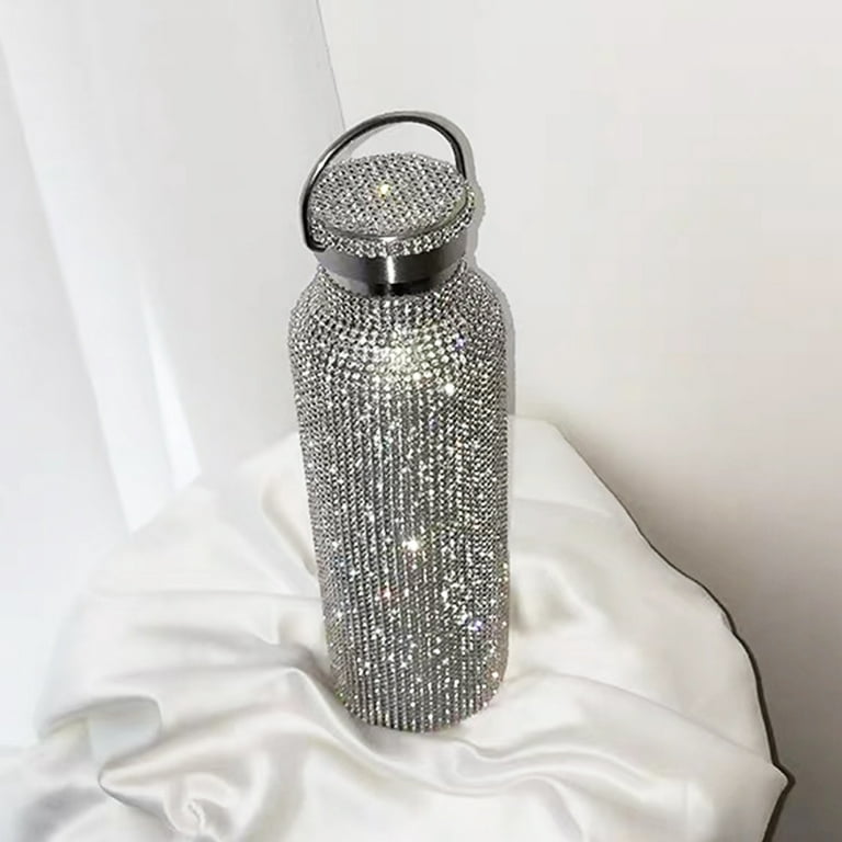 Zodensot 750ml Rhinestone Thermos Cup, Stainless Steel Thermal Bottle, High-end Insulated Thermos Coffee Cups, Diamond Bling Vacuum fl