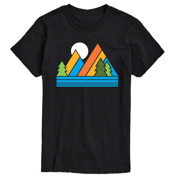 Instant Message - Retro Mountains - Men's Short Sleeve Graphic T-Shirt