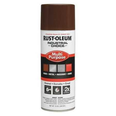 Rust-Oleum Industrial Spray Paint,Leather Brwn,12oz 1674830