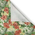 thumbnail image 4 of Ambesonne Tropical Valance Pack of 2, Exotic Flowers Pattern, 54"X18", Red Pale Yellow Green, 4 of 5