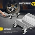 thumbnail image 5 of Ktaxon Car Wheel Dolly, 4PCS 6000LBS Heavy Duty Vehicle Dolly, Silver, 5 of 7