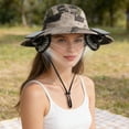 thumbnail image 4 of Solar Fan Hat with Detachable Design, Outdoor Sun Hat Featuring 3-Speed Solar Powered Fan, Neck & Face Cover for Hiking, Gardening, Camping, Travel, Breathable Mesh, 4 of 6
