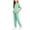 Green, variant on Nwiuh Girls Clothes Outfits Set Checkerboard 2PC Tracksuit Short Sleeve Raglan Tee and Joggers Pants (Pink, 8-9 Years)