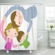 thumbnail image 1 of Cortina de Ducha ABPHQTO Afecto Azul 160x180 cm, 1 of 1