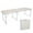 White, variant on IVV 3FT Folding Camping Table, Height-Adjustable Lightweight Aluminum Picnic Table with Carry Handle for Outdoor Indoor Party BBQ Hiking Beach (White)