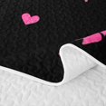 thumbnail image 5 of Erosebridal Teens Sport Football Print Quilt Full,Pink Rugby Bowtie Full Bedspread Sets for Girls Boys, 5 of 7