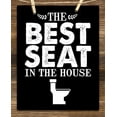 thumbnail image 4 of Best Seat in the House - 11x14 Unframed Typography Art Print - Great Gift for Bathroom Decor, 4 of 6