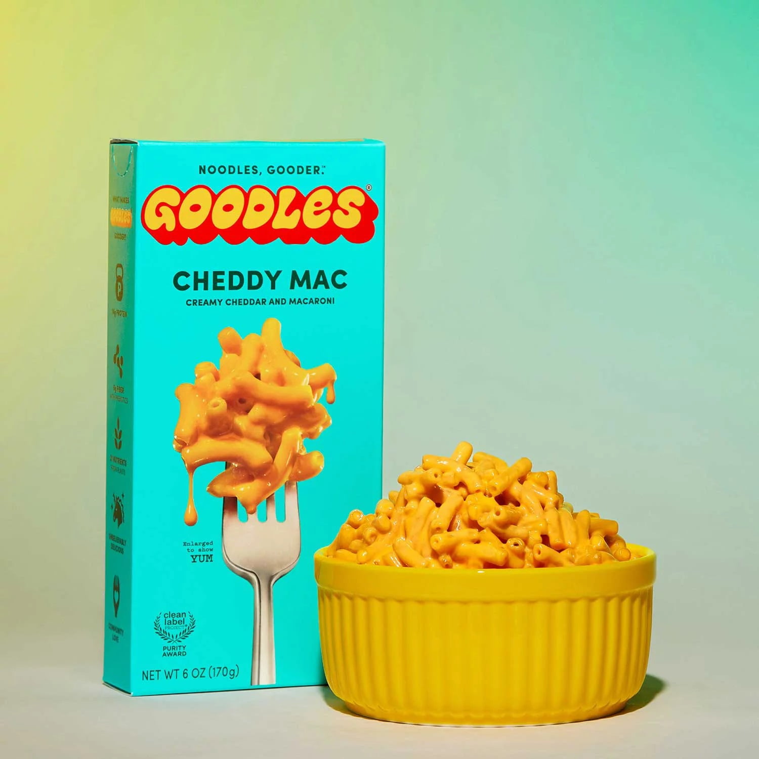 Goodles Cheddy Mac & Cheese, 6 Ounce (Pack of 4)