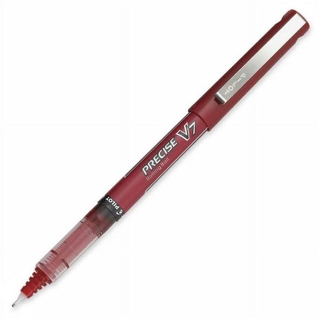 Pilot Corporation Of America 35342 Precise V7 Roller Ball Pen .7mm Red