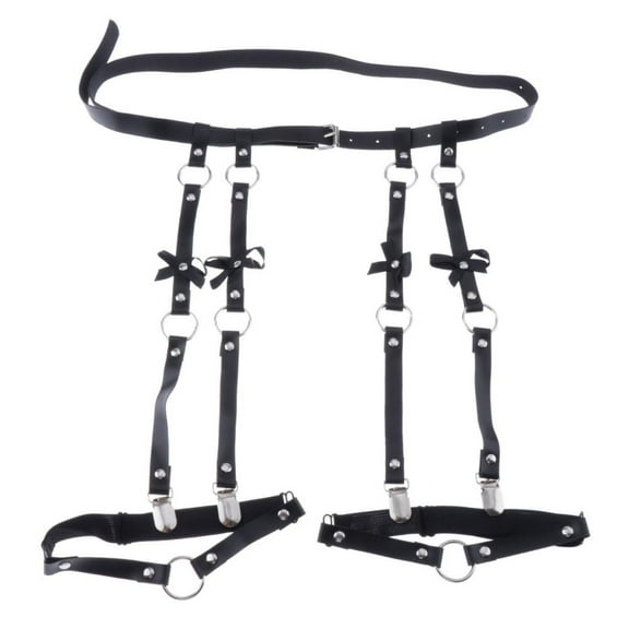Harness Belt Body Strap With Adjustable Buckle Punk Style Artificial Leather Leg