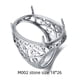 thumbnail image 3 of Anillo S925 plateado apertura masculina sin incrustaciones con turquesa esmeralda cera de abejas anillo de ámbar 18*25, 3 of 5