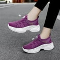 thumbnail image 4 of YOURDIARY Women's Lace Up Chunky Sole Casual Sneakers Comfort Fit Running Shoes, 4 of 5