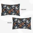 thumbnail image 2 of Fuzoiu Cute ghost in the flowers Print Fuzzy Pillowcases, Super Soft Pillow Case Cover with Zipper for Bedroom, Sofa, Couch,Cozy Pillow Shams for All Seasons-14"x20", 2 of 6