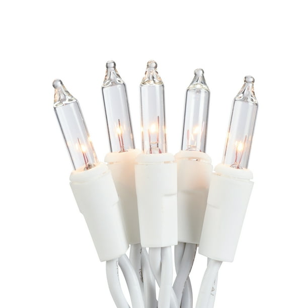 Holiday Time Clear Icicle Christmas Lights Set, 18', 300 Count, White Wire - Walmart.com