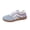Blue, variant on Women's Fashionable Lace Up Low Top Casual Flat Sneakers, Comfortable Sports Walking Shoes for Daily Wear, Female Round Toe Shoes