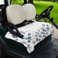 thumbnail image 2 of Golf Cart Seat Covers for 2 Seater,Eucalyptus Leaves Microfiber Cart Seat Towel Blanket,Botanical Floral Plants Birds Country Absorbent NonSlip Bench Seats Protector for Golf Course 51"x31", 2 of 9