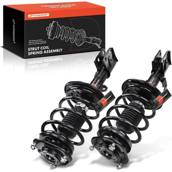 A-Premium 2x Front Complete Struts Shocks Coil Springs Assembly Compatible with Toyota Corolla 2014-2019 (L4 1.8L only)