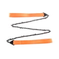 thumbnail image 2 of Sierra de cadena de cuerda manual de 24 pulgadas, herramienta portátil para cortar árboles para uso en exteriores (naranja), 2 of 5