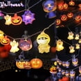 thumbnail image 3 of Transemion Brighten Up Halloween With Pumpkin Light String Displays Waterproof And Sunscreen Plastic Mixed 2, 3 of 6
