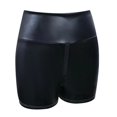 thumbnail image 6 of Shorts for Women Summer Elastic High Waisted Ladies Fashion Sexy Black Pc Leather Crotch Pants Zipper Casual Beach Shorts XS-4XL, 6 of 7