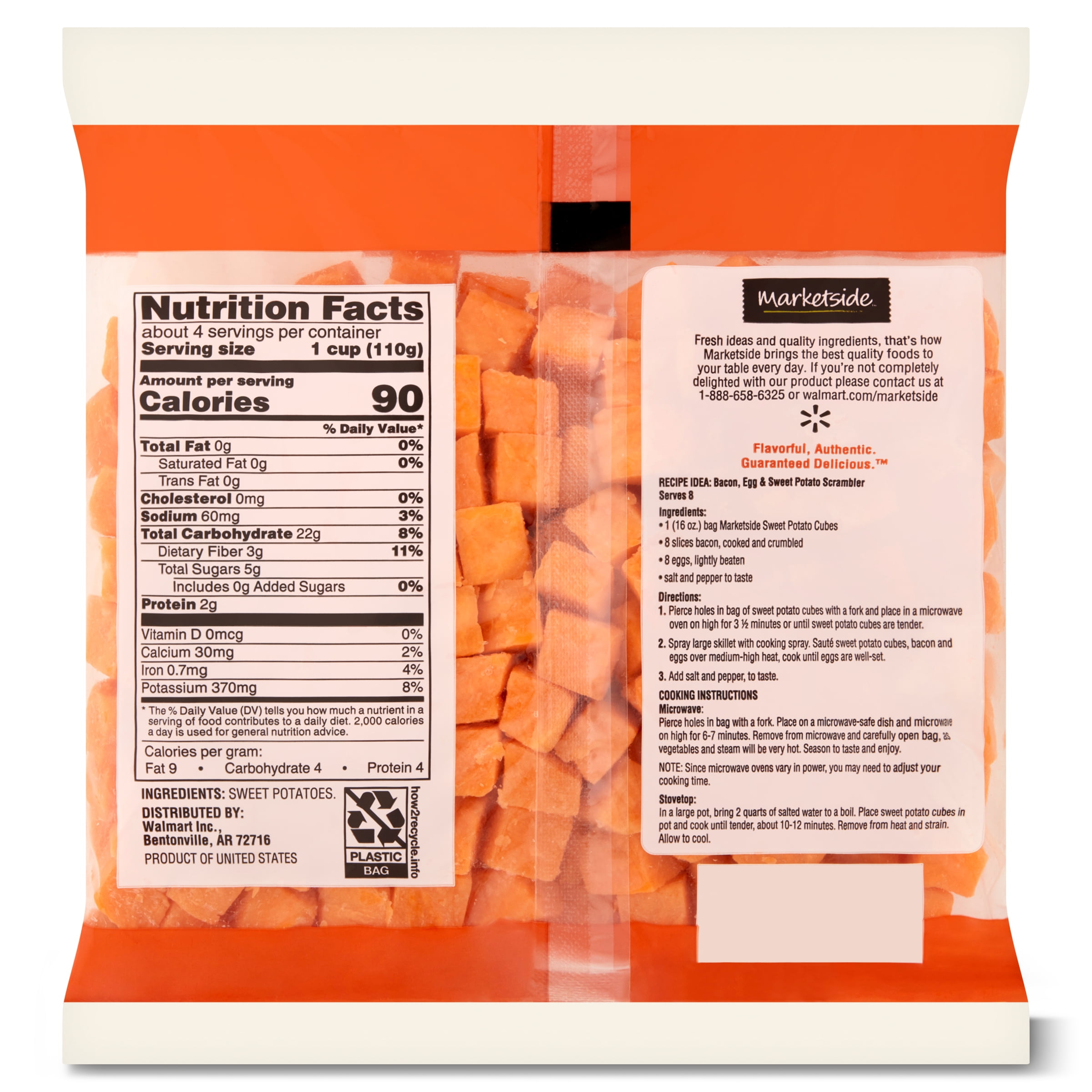 Marketside Refrigerated Fresh Sweet Potato Cubes, 16 oz