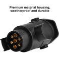 thumbnail image 4 of Adaptador convertidor de enchufe de coche Duokon de 12 V, de 7 a 13 pines, conector de remolque para enganche de caravana (negro), 4 of 5