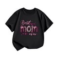thumbnail image 4 of T-shirt Décontracté à Manches Courtes pour Enfants Imprimé Lettre Col Rond, 4 of 4