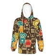 thumbnail image 6 of KLL Unisex Kids Boys Girls Hooded Pocket Pullover Hoodies-Robot and Monsters, 6 of 6