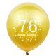 thumbnail image 3 of Globos SHUNTAI 76.º cumpleaños negro y dorado, 15 unidades, 12", 3 of 7