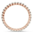 thumbnail image 4 of AFFY 0.50CT Moissanite Diamond Wedding Band Full Eternity Stackable Engagement Ring in 10K Rose Gold-6.5, 4 of 7
