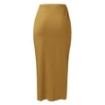 thumbnail image 7 of Sngxgn Women's Elastic Waist Party Pleated Midi Skirt(Khaki,M), 7 of 7