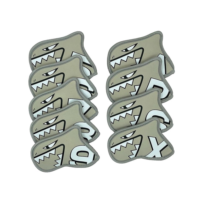 Juego de 9 Fundas para Cabeza de Palo de Golf Zulema para Mujeres y Hombres Gris