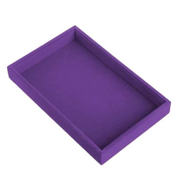 YongCo Stackable Velvet Jewelry Trays Organizer Jewelry Storage Box Display Trays Showcase Holder Closet Dresser Drawer