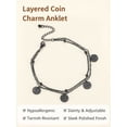 thumbnail image 6 of FindChic Ankle Bracelets for Women Waterproof Black Layered Stainless Steel Anklets Adjustable Summer Beach Jewelry Birthday Mothers Day Gifts for Her/Mom/Wife, 8.5-10.5inch, 6 of 9