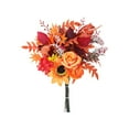 thumbnail image 3 of Yhmxh Artificial Fall Flower with Pumpkin, Autumn Sunflowers with Maple Leaf Pinecone, 16.9" Silk Bouquets with Berries, Chrysanthemums Flower Arrangements for Thanksgiving Halloween Wedding Decor, 3 of 7