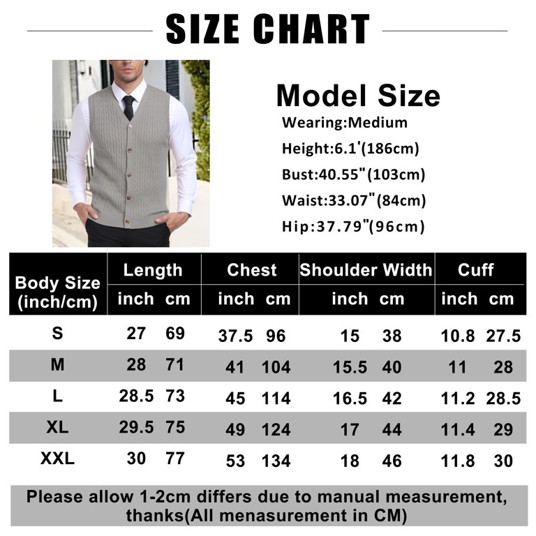 Haomeili Men's Button-Down Sleeveless Sweater Vest photo 6