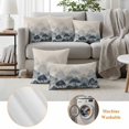 thumbnail image 6 of Blue Forest Outdoor Waterproof Pillow Covers, Farmhouse Botanical Tree Scenery Beige Decorative Square Throw Pillowcase Sofa Cushion Sham for Patio/Couch/Chair, 18"x18" 2 Pack, 6 of 8