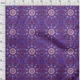thumbnail image 4 of oneOone Rayon Violet Fabric Moroccan Mosaic Dress Material Fabric Print Fabric By The Yard 56 Inch Wide, 4 of 5