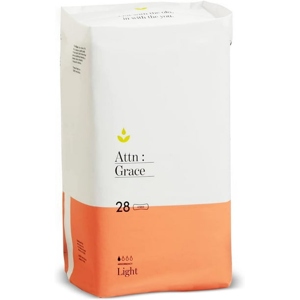 Attn Grace Incontinence Light Pads for Women 28Pack Light Urinary