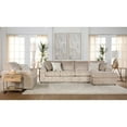 thumbnail image 2 of Roundhill Furniture Nason Wide Wale Corduroy Sectional Sofa Chaise with Armchair, Parchment, 2 of 9
