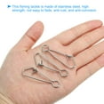 thumbnail image 4 of Unique Bargains 209Lbs Boutons-Pression en Acier Inoxydable Clips de Pêche Changement Rapide Blanc Lot de 20, 4 of 6